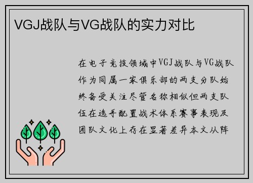 VGJ战队与VG战队的实力对比